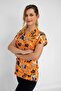 Unisex Orange Halloween Themed Lycra Top Jersey - 3