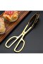 Stainless Steel Scissor Tongs Serving Tongs Buffet Barbecue Dessert Meat Bread Cake Vegetable Tongs Gold