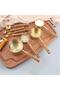 8-piece stainless steel and wood measuring spoon set with measuring cups - 1.25ml, 2.5ml, 5ml, 15ml, 60ml, 80ml - 8