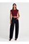 30899 Top-Burgundy with Shirring Detail on the Sides - 4