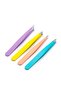4 Pieces Professional Stainless Steel White Tweezers Set with Leather Bag - 5