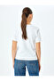 Cotton Short Sleeve Basic V-Neck T-Shirt - 4