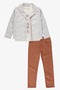 Shirt ,Pants ,T-Shirt Circle Pattern 3 Piece Boy's Set Ttr-01Yvrlk Tile