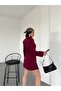 Women's Gold Snap Detailed Design Model Long Blazer Jacket Dress - 8