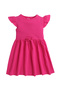 Girls' Ruffle Cotton Dress, Solid Color- Fuchsia and Yellow- Pack of 2 - 3
