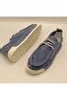 Emma Blue Suede Casual Women's Shoes - 5