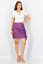 Women Ruffle Detail Mini Skirt, Purple - 2