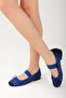 Coleta Navy Blue Color Banded Women's Ballerina Shoes - 8