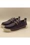 Emma Navy Blue Suede Casual Shoes - 4