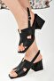 Verena Black Color Heeled Women's Sandals - 4