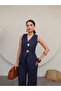 Gold Buttoned Linen Trousers Set - 6