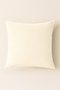 Luna Series Velvet Textured Throw Pillow Cover - Cream - 2