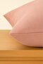 Luna Series Velvet Textured Throw Pillow Cover - Powder - 3
