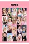 Kpop Blackpink Rose Photocard 50 Pieces 5×7cm