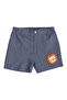 Embroidery Detailed Baby Boy Shorts Blue - 2