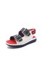 Şirin Young Orthopedic Sole Navy Blue-White Color Banded Buckle Boys Sandals - 2