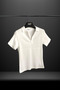 Women's Polo Neck Ribbed Camisole Short Sleeve T-Shirt