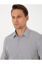 Black Slim Fit Striped Long Sleeve Shirt 50307142-Vr046 - 2