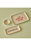 Line Rectangular Presentation Plate Red (22X10 cm) - 4