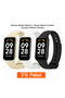 Xiaomi Redmi Band 2 / Smart Band 8 Active Compatible 3-Piece Silicone Cord Set Smart Watch Bracelet