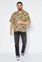 Men Regular Fit Short Sleeves Floral Printed Casual Shirt, Black Combo - 2