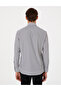 Black Slim Fit Striped Long Sleeve Shirt 50307142-Vr046 - 5