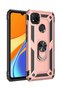 جراب Redmi 9c مع حلقة مغناطيسية وغطاء Vega باللون الوردي