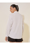 Solid Pocket Detail Oversize Shirt - 5
