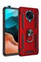 Case for Redmi K30 Pro Case with Ring Magnetic Vega Cover Red + Ghost Screen Protector