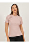 Textured Bow Detail Round Neck T-Shirt - 3