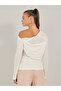 One Shoulder Long Sleeve Knit Top - 5
