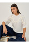 Solid Knitted Round Neck Short Sleeve T-Shirt