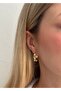 Gold Color Shapeless Hoop Earring