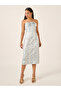 Self Design Bow Detail Strapless Sheath Midi Dress - 2