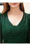 Beaded Yoke A-Line Maxi Dress - 2