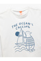 Printed Short Sleeve Cotton Crew Neck T-Shirt - 3