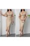 Half Sleeve Evening Dress