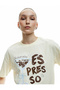 Cotton Short Sleeve Crew Neck Printed T-Shirt - 2