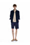 Lace-Up Waist Pocket Viscose Blended Striped Shorts