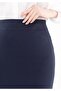 Maxi Boy Navy Blue Classic Skirt with Back Zipper and Slit - 5