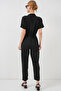 Women's Short Sleeve Ayrobin Jumpsuit 7030 - Black - 6