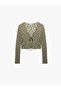 Lace Detailed Long Sleeve Lace up Cardigan - 3