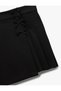 Crepe Scuba Fabric Bow Pleated Mini Shorts Skirt - 6