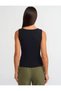 Boat Neck 2'Li Sleeveless Ball-Black Cream - 4