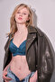 Meldola Model Pedsiz Underwire Lace Detailed Bra Blue Color - 4