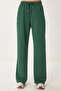 Wide Leg Modal Sweatpants Emerald Green Lub0070 - 3