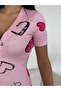 Printed and Buttoned Nightwear Jumpsuit / Homewear Pajamas Comfortable Use Short Sleeve Jumpsuit
