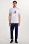 Men's Regular Fit Comfortable Cut Pocketed Elastic Waist Lace-Up Jogger Navy Blue Trousers - 4
