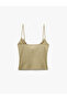 Sleeveless Knot Detail Thin Strap Blouse - 4