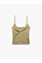 Sleeveless Knot Detail Thin Strap Blouse - 3